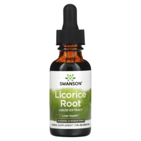 Swanson Licorice Root Liquid Extract 1 fl oz (29.6 ml) 087614113234