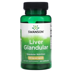 Swanson Liver Glandular 500 mg 60 Capsules 087614112244