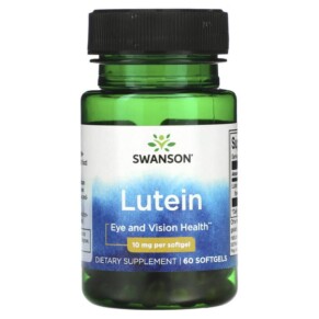 Swanson Lutein 10 mg 60 Softgels 087614029795