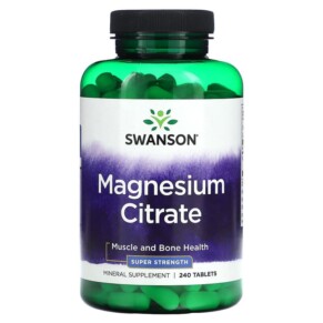 Swanson Magnesium Citrate 240 Tablets 087614210827