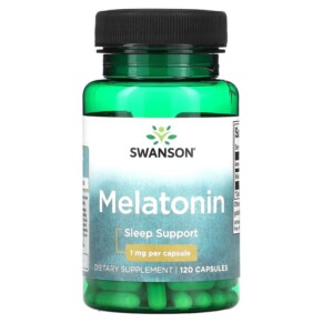 Swanson Melatonin 1 mg 120 Capsules 087614015422
