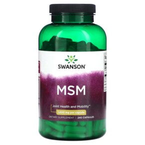 Swanson MSM 1.000 mg 240 Capsules 087614026565