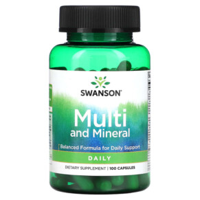 Swanson Multi and Mineral 100 Capsules 087614012568