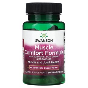 Swanson Muscle Comfort Formula 60 Veggie Caps 087614029160