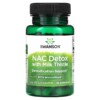 Swanson NAC Detox with Milk Thistle with BroccoPhane 60 Capsules 087614118666