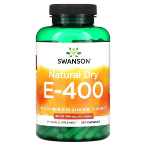 Swanson Natural Dry E-400 268 mg (400 IU) 250 Capsules 087614011325