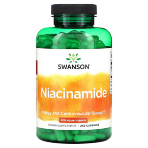 Swanson Niacinamide 500 mg 250 Capsules 087614010526