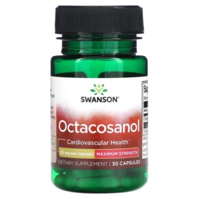 Swanson Octacosanol Maximum Strength 20 mg 30 Capsules 087614023885