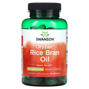 Swanson Oryzan Rice Bran Oil Maximum Strength 1.000 mg 90 Softgels 087614170442