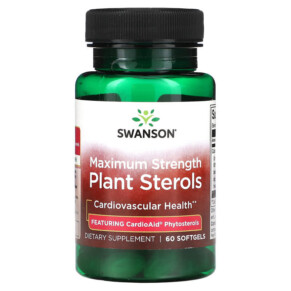 Swanson Plant Sterols Maximum Strength 60 Softgels 087614025032