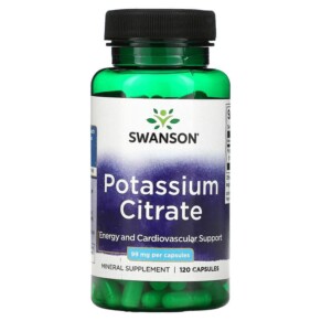 Swanson Potassium Citrate 99 mg 120 Capsules 087614023953