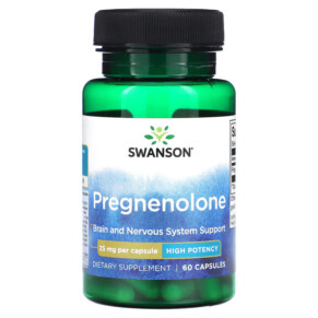 Swanson Pregnenolone 25 mg 60 Capsules 087614023168