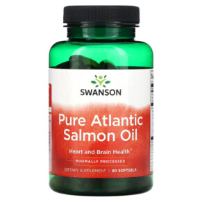 Swanson Pure Atlantic Salmon Oil 90 Softgels 087614170862