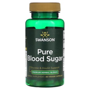 Swanson Pure Blood Sugar 60 Veggie Capsules 087614210643