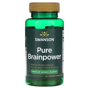 Swanson Pure Brainpower 60 Veggie Capsules 087614210513