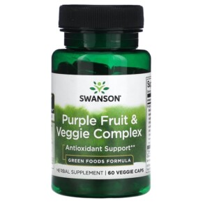 Swanson Purple Fruit & Veggie Complex 60 Veggie Caps 087614060712