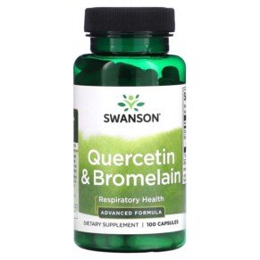 Swanson Quercetin & Bromelain 100 Capsules 087614017327