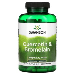 Swanson Quercetin & Bromelain Respiratory Health 250 Capsules 087614017334