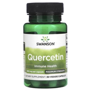 Swanson Quercetin Maximum Strength 800 mg 30 Veggie Capsules 087614028897