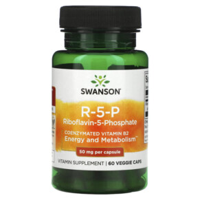 Swanson R-5-P Riboflavin-5-Phosphate 50 mg 60 Veggie Caps 087614029009