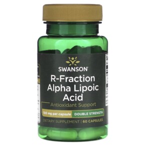 Swanson R-Fraction Alpha Lipoic Acid Double Strength 100 mg 60 Capsules 087614022505