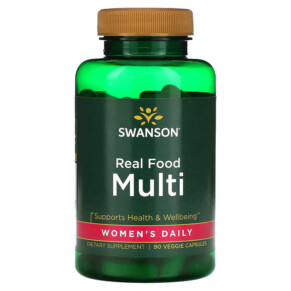 Swanson Real Food Multi Women's Daily 90 Veggie Capsules 087614210377
