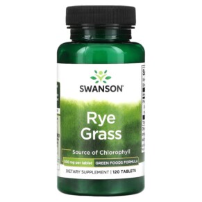 Swanson Rye Grass 500 mg 120 Tablets 087614060361