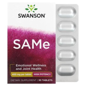 Swanson SAMe High Potency 400 mg 30 Tablets 087614022185