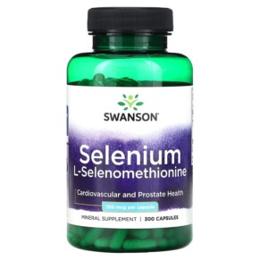 Swanson Selenium L-Selenomethionine 100 mcg 300 Capsules 087614015453