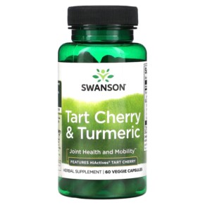 Swanson Tart Cherry & Turmeric 60 Veggie Capsules 087614142531