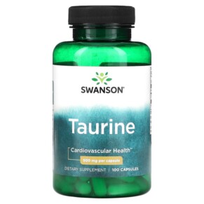 Swanson Taurine 500 mg 100 Capsules 087614018270