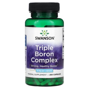 Swanson Triple Boron Complex 3 mg 250 Capsules 087614015996