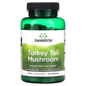 Swanson Turkey Tail Mushroom 120 Capsules 087614141503