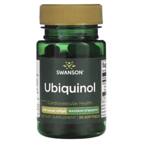 Swanson Ubiquinol Maximum Strength 200 mg 30 Softgels 087614024608