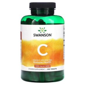 Swanson Vitamin C With Rose Hips 1.000 mg 250 Tablets 087614010908