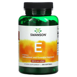 Swanson Vitamin E 400 IU 250 Softgels 087614011417