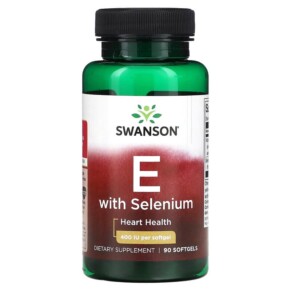 Swanson Vitamin E with Selenium 400 IU 90 Softgels 087614020228