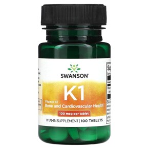 Swanson Vitamin K1 100 mcg 100 Tablets 087614019949
