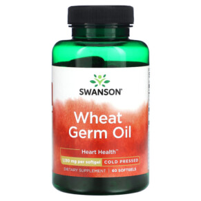 Swanson Wheat Germ Oil 1.130 mg 60 Softgels 087614170466