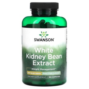 Swanson White Kidney Bean Extract 500 mg 180 Capsules 087614040653