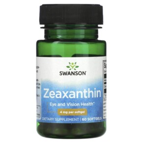 Swanson Zeaxanthin 4 mg 60 Softgels 087614022543