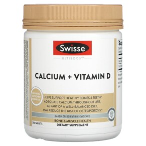 Swisse Ultiboost Calcium + Vitamin D 250 Tablets 850000148222