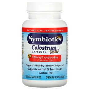 Symbiotics Colostrum Plus 120 Veg Capsules 647303040038