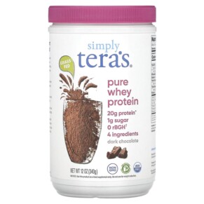 Teras Whey Grass Fed Pure Whey Protein Dark Chocolate 12 oz (340 g) 850628002180