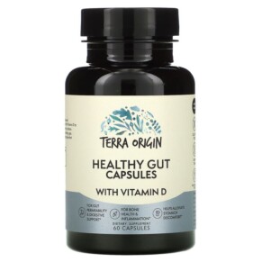 Terra Origin Healthy Gut Capsules with Vitamin D 60 Capsules 857668007281