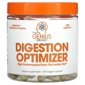 The Genius Brand Digestion Optimizer 135 Veggie Capsules 850098008248