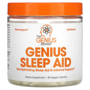 The Genius Brand Genious Sleep Aid 40 Veggie Capsules 850098008057