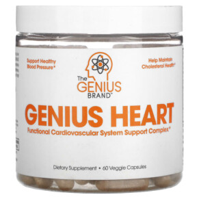 The Genius Brand Genius Heart 60 Veggie Capsules 850098008033