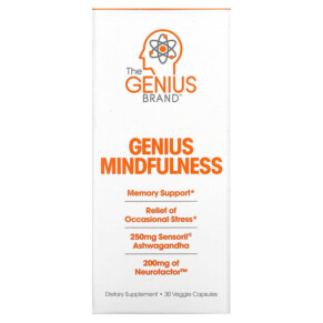 The Genius Brand Genius Mindfullness 30 Veggie Capsules 850098008323