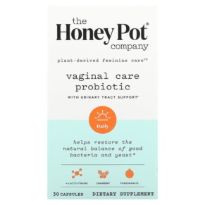 The Honey Pot Company Vaginal Care Probiotic With Urinary Tract Support 30 Capsules 850021589295